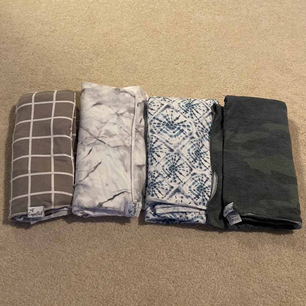 Copper pearl swaddles! Set of 4 originally 27 each